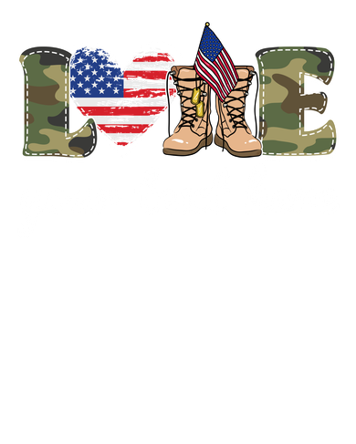Custom Personalized Love Military Toddler T-Shirt
