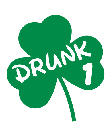 Personalize St Patricks Day Matching Custom Drunk Coaster