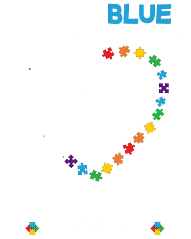 I Wear Blue For My Personalize Custom Text Autism Toddler T-Shirt