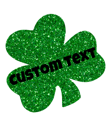 St. Patrick's Day Teacher Ms Mrs Personalized Name Green Glitter Coaster