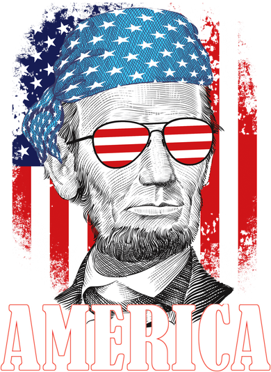 Patriotic Abraham Lincoln America Women's T-Shirt
