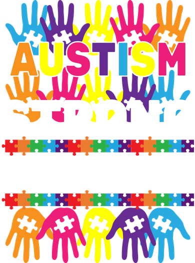 Autism Strong Handprints Love Support Long Sleeve Shirt