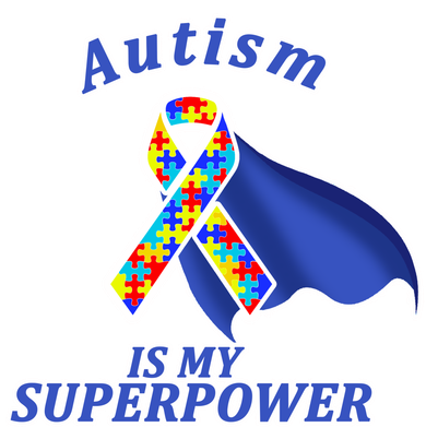 Autism Is My Superpower Super Hero Cape Kids Hoodie
