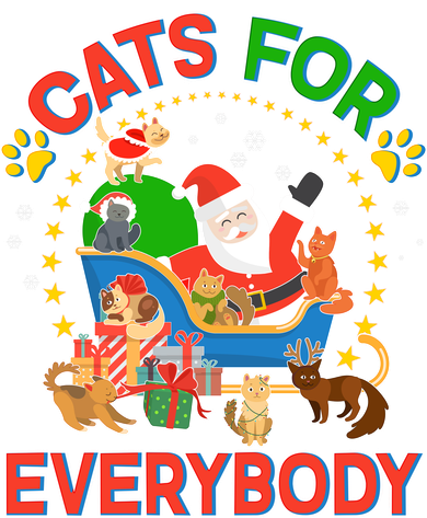 Christmas Cats For Everybody Kids Hoodie