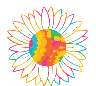 Colorful Sunflower Kids Long Sleeve Shirt