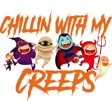 Chillin With My Creeps Spooky Monsters Tumbler