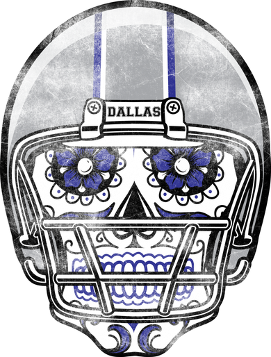 Dallas Football Halloween Skull Women's Sweatshirt