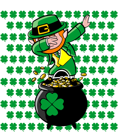 Irish Dabbing Leprechaun Shamrocks Funny Dab St. Patrick's Day Women's Tank Top