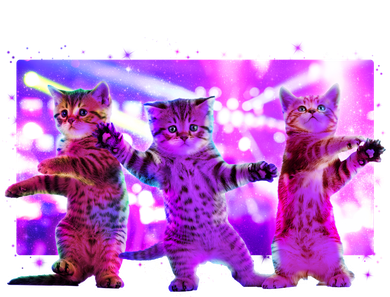 Disco Dance Party Cats Women's Tank Top