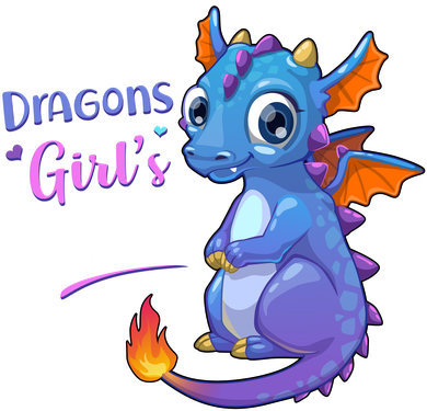 Cute Dragons Are A Girl's Best Friend Button