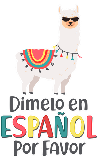 Dimelo en Espanol por Favor Spanish Llama Coaster