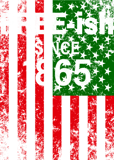 Free-ish Since 1865 Juneteenth Day Flag Black Pride Women's Sweatshirt