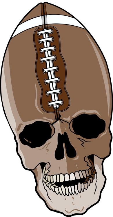 Football Skeleton Skull Polo