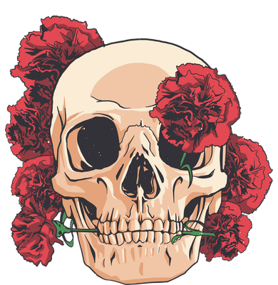 Floral Skull Kids T-Shirt