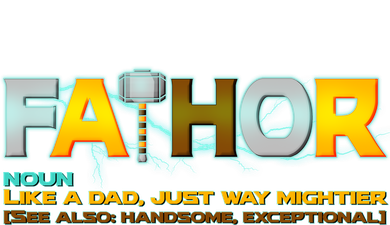 Fa-Thor Mighty Dad Lightning Toddler T-Shirt
