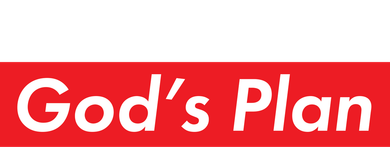 God's Plan Red Box Logo Kids Long Sleeve Shirt
