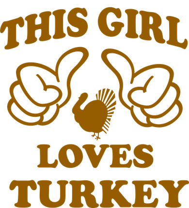 This Girl Loves Turkey Kids T-Shirt