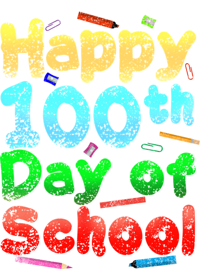 Happy 100th Day of School Women's Dry Zone Grid Polo