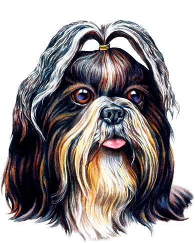 Cute Shih Tzu Kids T-Shirt