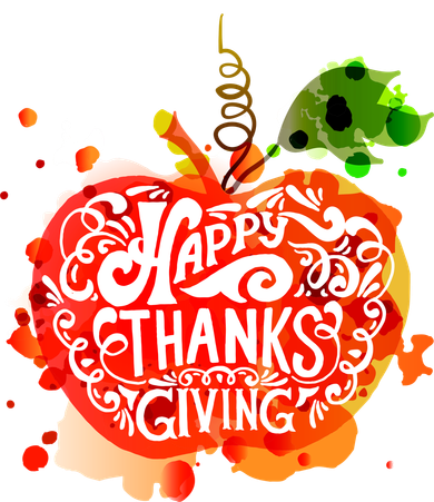 Happy Thanksgiving Pumpkin Splatter Backpack