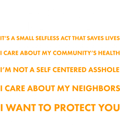 I Wear A Mask Because I Want to Protect You Button