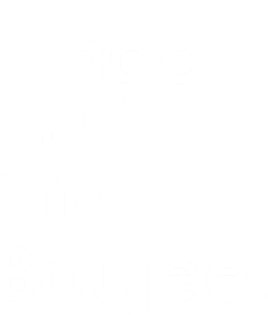 Kinda Bad Kinda Boujee Trendy Saying Text Logo Doggie Tank
