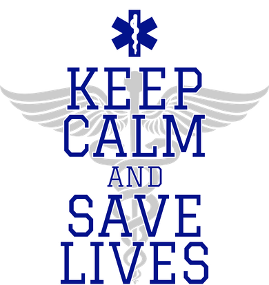 Keep Calm And Save Lives EMS Doggie Tank