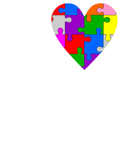 Love Autism Heart Puzzle Pieces Women's T-Shirt