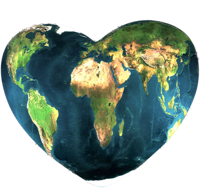 Heart Of The World Love Earth Women's T-Shirt