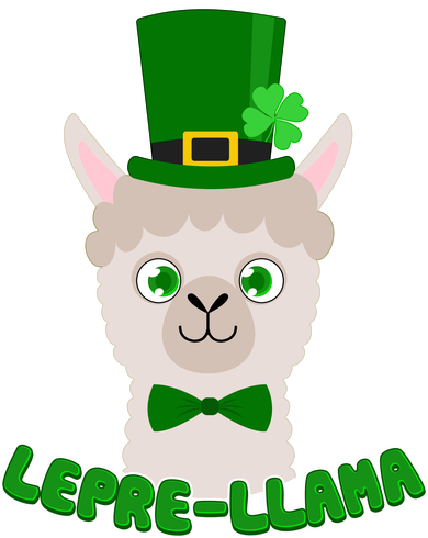 St Patrick's Day Lepre-Llama Tote Bag