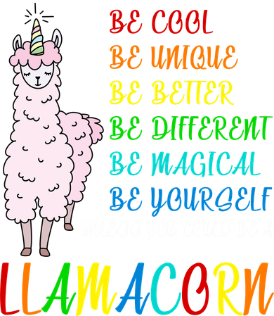 If You Can be Anything Be A Llamacorn Women's Long Sleeve Shirt