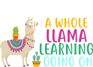 A Whole Llama Learning Going On Kids Sweatshirt