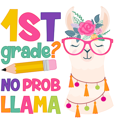 1st Grade? No Prob Llama Golf Towel