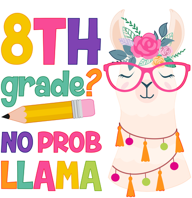 8th Grade? No Prob Llama Women's Hoodie