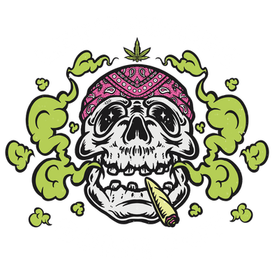 Let's Smoke Some Pot Skull Mousepad