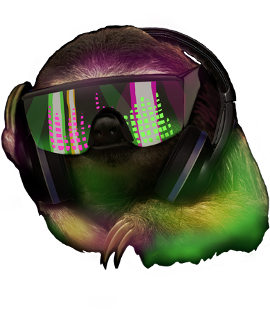 Lazy DJ Sloth Backpack
