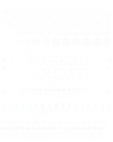 Magical Holiday Unicorn Ugly Christmas Sweater Backpack
