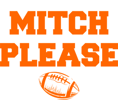 Mitch Please Football Logo Kids Hoodie