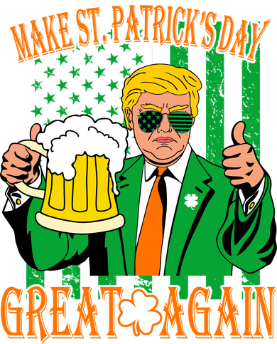 Irish Trump - Make St. Patrick's Day Great Again Kids Sweatshirt