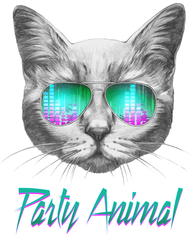Cool Party Animal Cat Tumbler