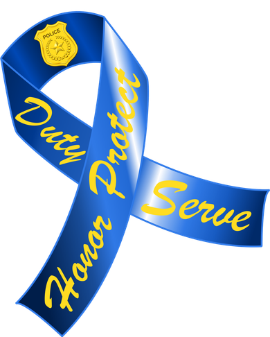 Police Duty Honor Protect Serve Ribbon Hat