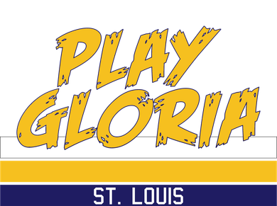 Play Gloria St. Louis Hockey Stripes Women's V-Neck T-Shirt