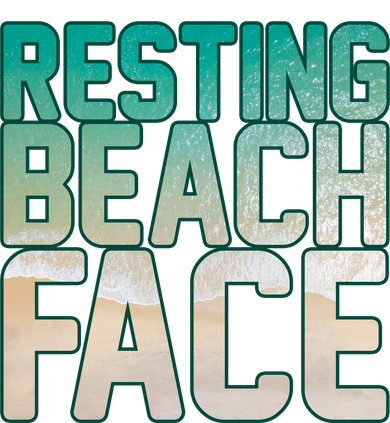Resting Beach Face Women's Long Sleeve Shirt