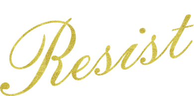Resist Limited Gold Script Women's T-Shirt