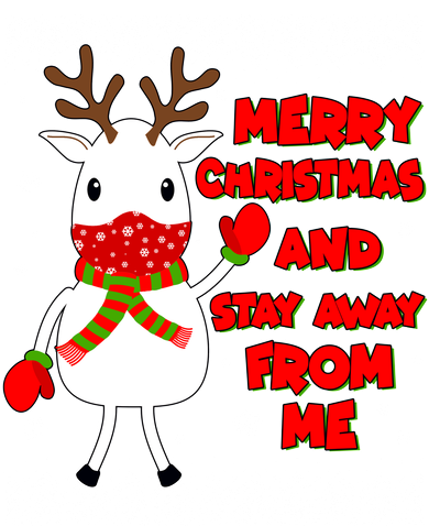 Merry Christmas And Stay Away From Me Reindeer Ugly Sweater Tumbler