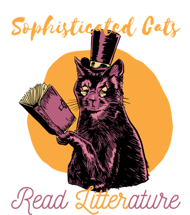 Sophisticated Cats Read Litterature Button