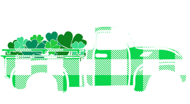 St Patrick's Day Truck Full of Clovers Baby Bodysuit