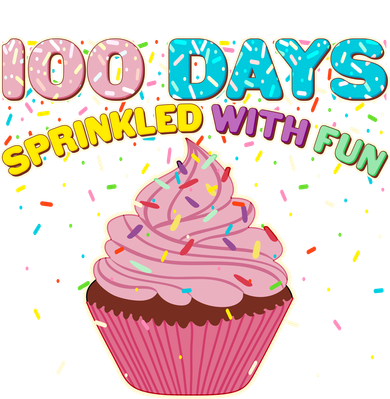 100 Days Sprinkled With Fun Cupcake  Kids T-Shirt