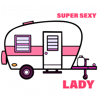 Super Sexy Camping Lady Killing It Toddler Hoodie