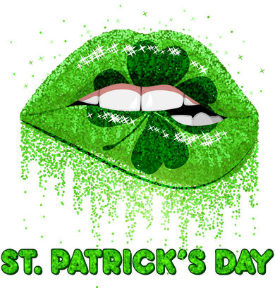 St Patrick's Day Shamrock Irish Lips Kids T-Shirt